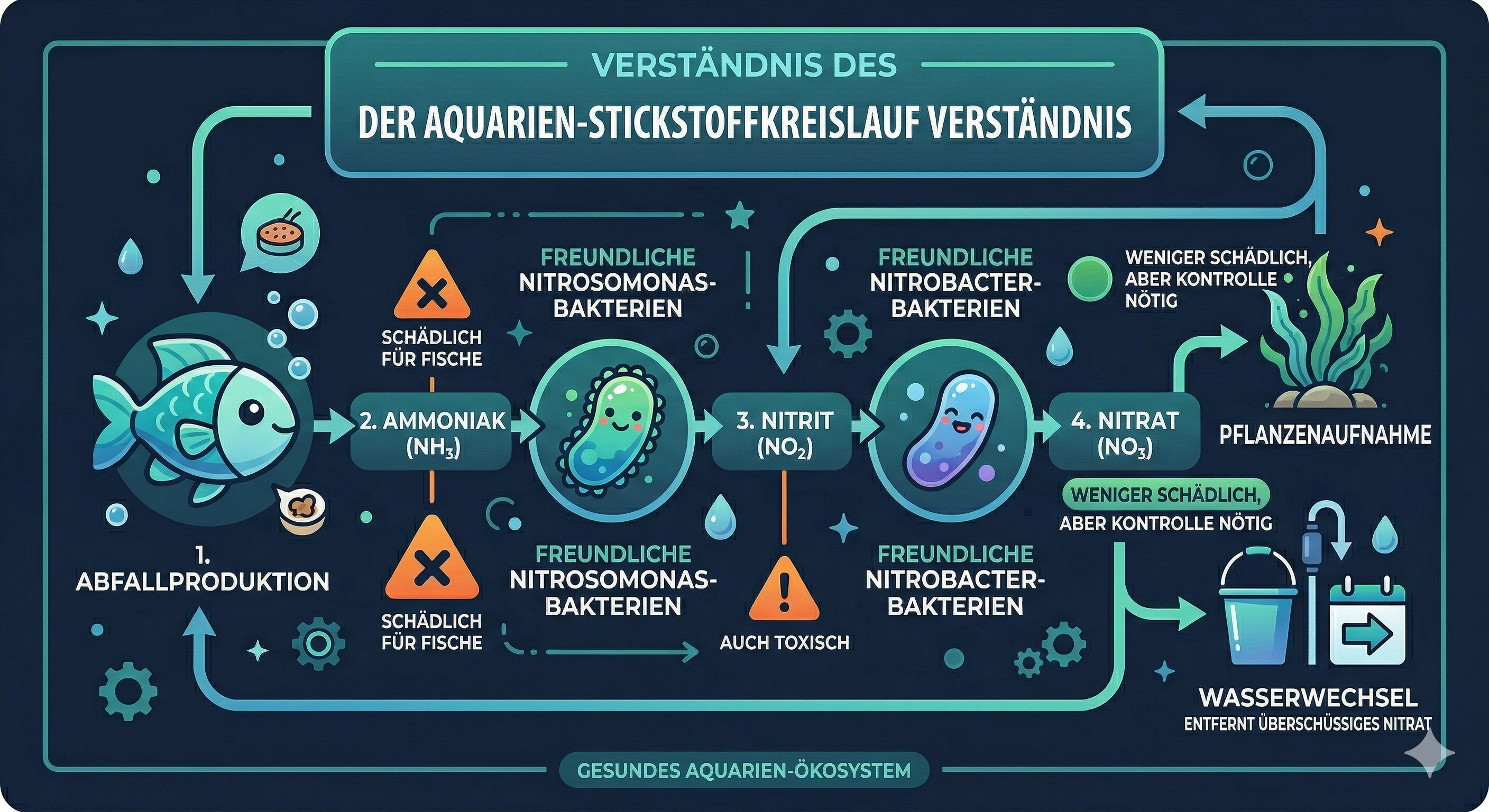Stickstoffkreislauf Infografik